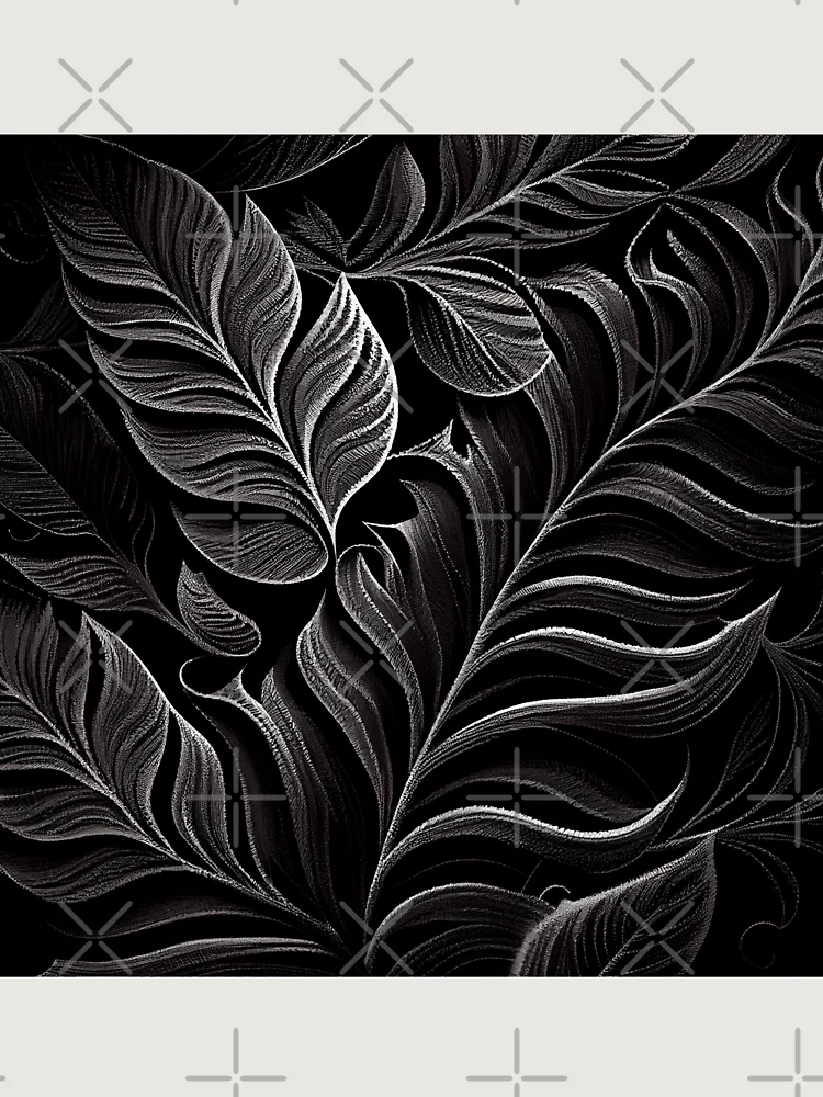 Thumbnail 6 von 6, Premium Oversized Pullover, Black Designer Natural Pattern Digital Painting designt und verkauft von CodeAndColors.
