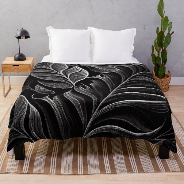 Item preview, Black Designer Natural Pattern Digital Painting designed and sold by CodeAndColors.