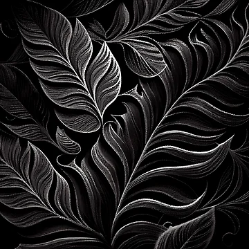 Vorschaubild zum Design Black Designer Natural Pattern Digital Painting von CodeAndColors