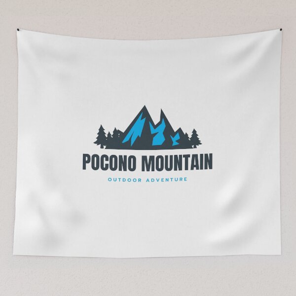 Item preview, Poconos, Pocono Mountain, Pennsylvania, United States North America - Mountain Outdoor Adventure Snowboard Ski Hiking Vintage Logo designed and sold by Vintage-TM.