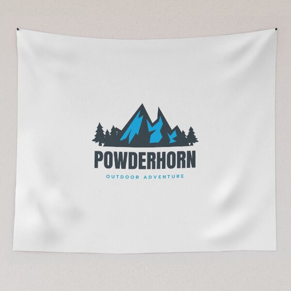 Item preview, Powderhorn Mountain in Grand Mesa, California, USA, North America - Mountain Outdoor Adventure Snowboard Ski Hiking Vintage Logo designed and sold by Vintage-TM.