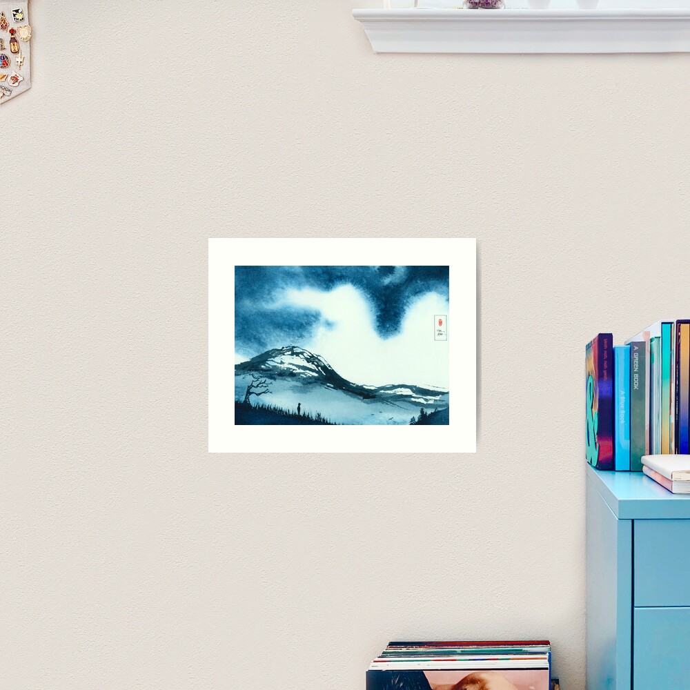 Blue Valley Art Print