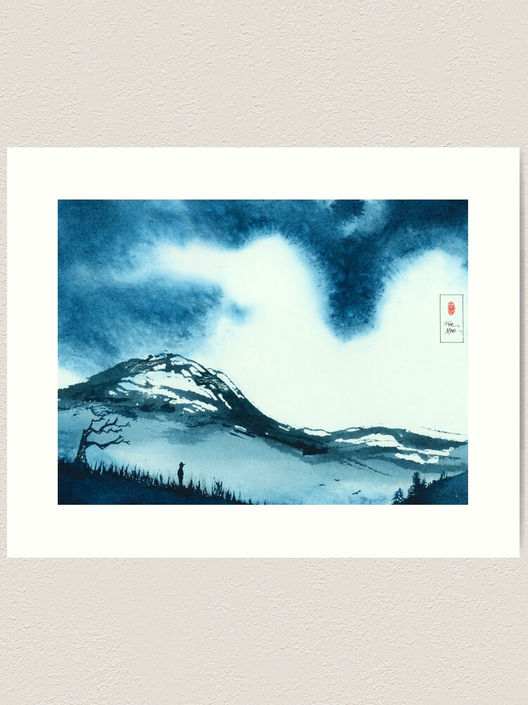 Alternate view of Blue Valley Art Print
