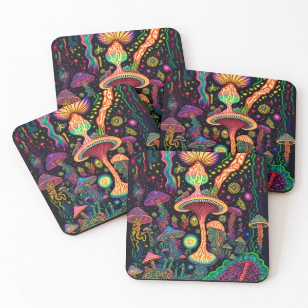 Item preview, Psychedelic Mushroom art designed and sold by lokirick.