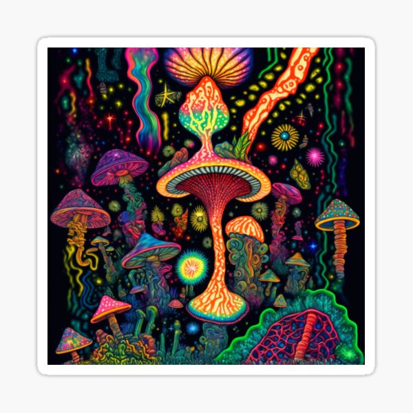 Artikel-Vorschau von Psychedelic Mushroom art, designt und verkauft von lokirick.