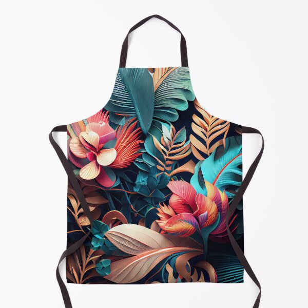 Artikelvorschau, Three Dimensional Dramatic Tropical Pattern Digital Painting entworfen und verkauft von CodeAndColors.