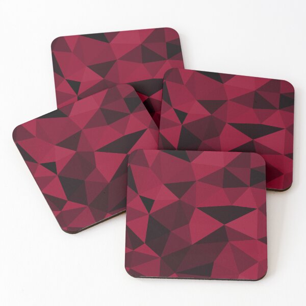 Item preview, Magenta pink red dark black geometric mesh pattern designed and sold by PLdesign.
