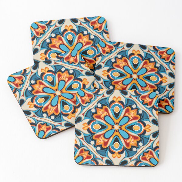 Item preview, Dynamic Colorful New Mediterranean Pattern Digital Painting designed and sold by CodeAndColors.