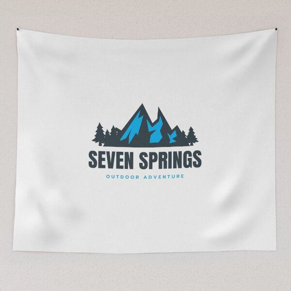Item preview, Seven Springs Mountain near Pittsburgh in Pennsylvania, United States, North America - Mountain Outdoor Adventure Snowboard Ski Hiking Vintage Logo designed and sold by Vintage-TM.