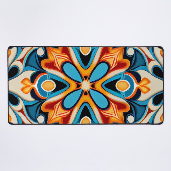 Artikelvorschau, Dynamic Colorful New Mediterranean Pattern Digital Painting entworfen und verkauft von CodeAndColors.