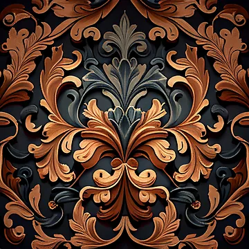 Vorschaubild zum Design Baroque Transitional Pattern Digital Painting von CodeAndColors