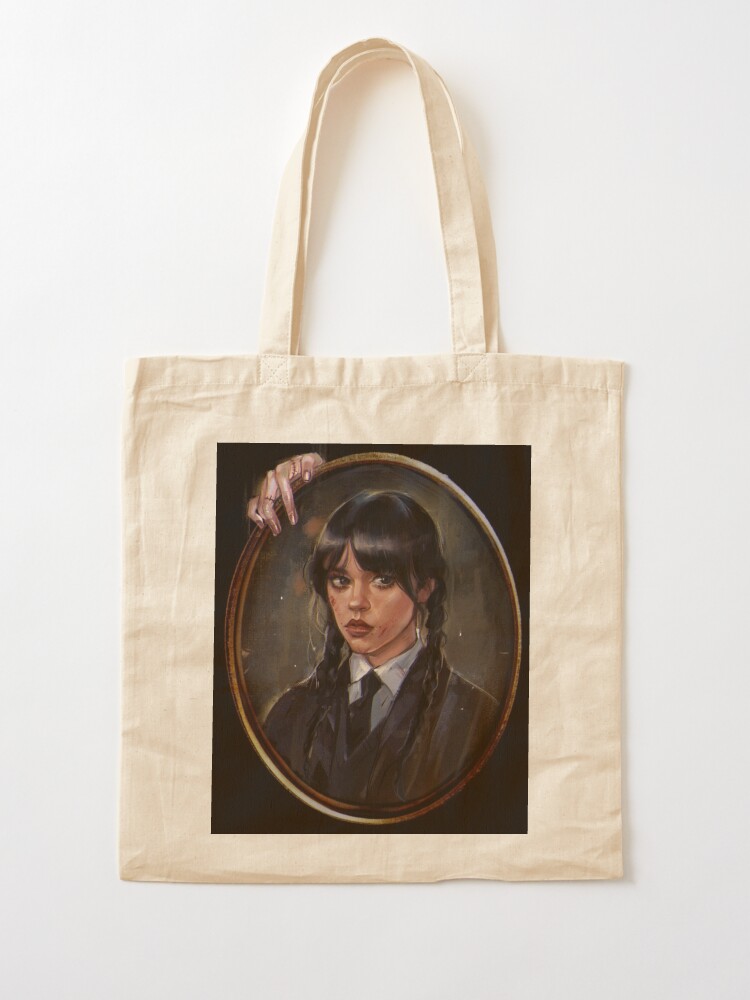 Cab Nevermore Academy – Sac Shopping Wednesday Addams – Licence Officielle – 41 X 34 Cm – Cinereplicas
