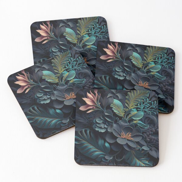 Item preview, Three Dimensional Dramatic Tropical Pattern Digital Painting designed and sold by CodeAndColors.