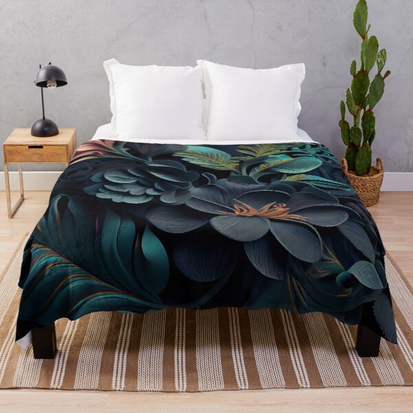 Item preview, Three Dimensional Dramatic Tropical Pattern Digital Painting designed and sold by CodeAndColors.