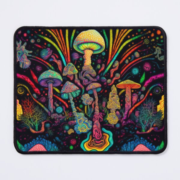 Artikelvorschau, Psychedelische illustration mit Pilzen entworfen und verkauft von lokirick.