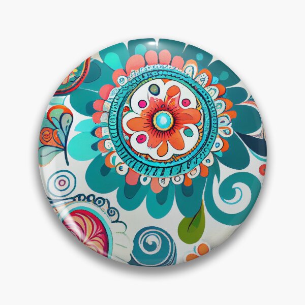 Item preview, Enchanted Cartoon White Bohemian Pattern Digital Painting designed and sold by CodeAndColors.