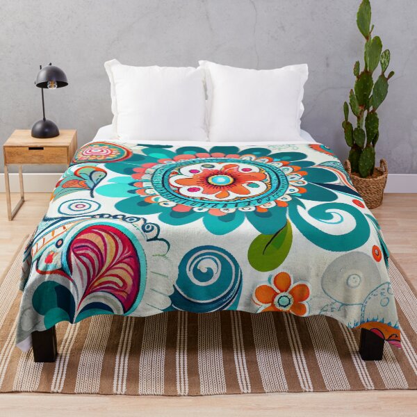 Item preview, Enchanted Cartoon White Bohemian Pattern Digital Painting designed and sold by CodeAndColors.