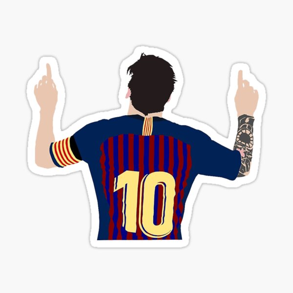 Lionel Messi Sticker PSG & Barcelona Versions Available Water