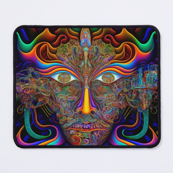 Artikelvorschau, Psychedelische illustration mit einem Gesicht entworfen und verkauft von lokirick.