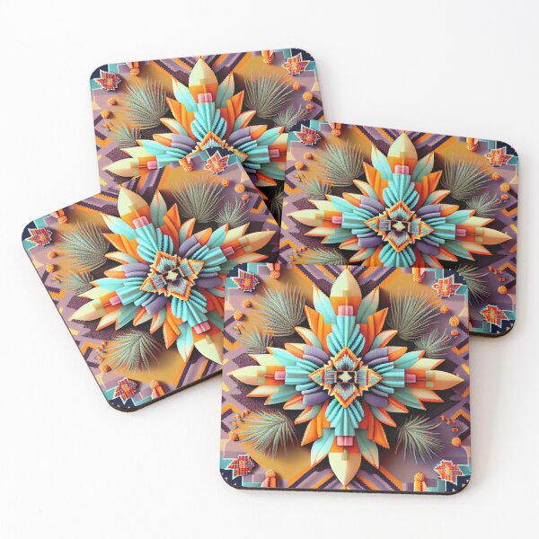 Item preview, Delicate Saturated Southwestern Pattern Digital Painting designed and sold by CodeAndColors.