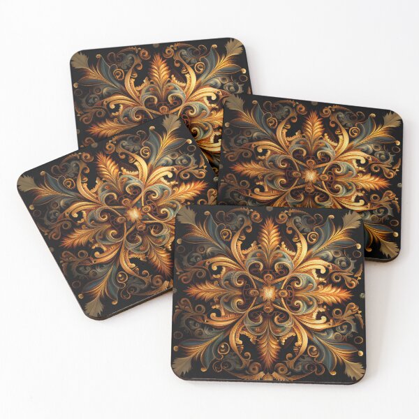 Item preview, Delicate Abstract Divine Latin Pattern Digital Painting designed and sold by CodeAndColors.