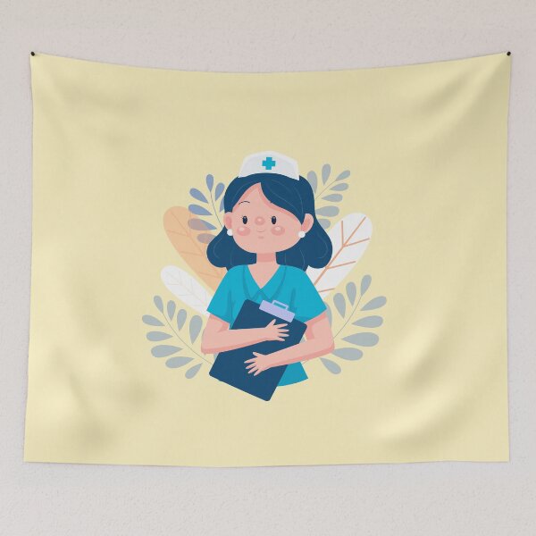 Item preview, A cute nurse in scrub cool design  designed and sold by Basma Store.