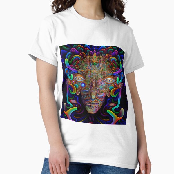 Artikel-Vorschau von Psychedelische illustration mit einem Gesicht, designt und verkauft von lokirick.