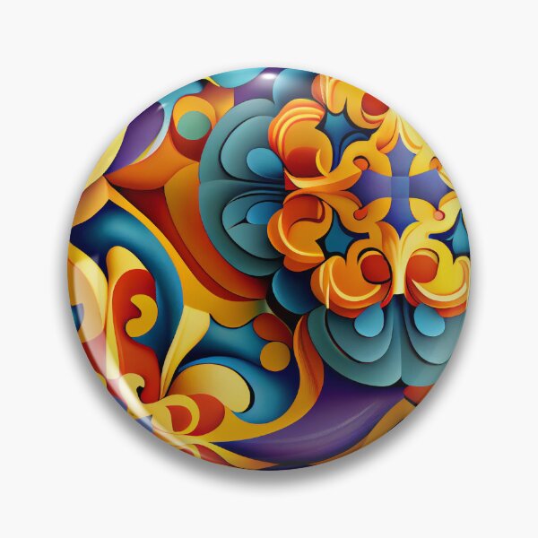 Artikelvorschau, Dynamic Colorful New Mediterranean Pattern Digital Painting entworfen und verkauft von CodeAndColors.