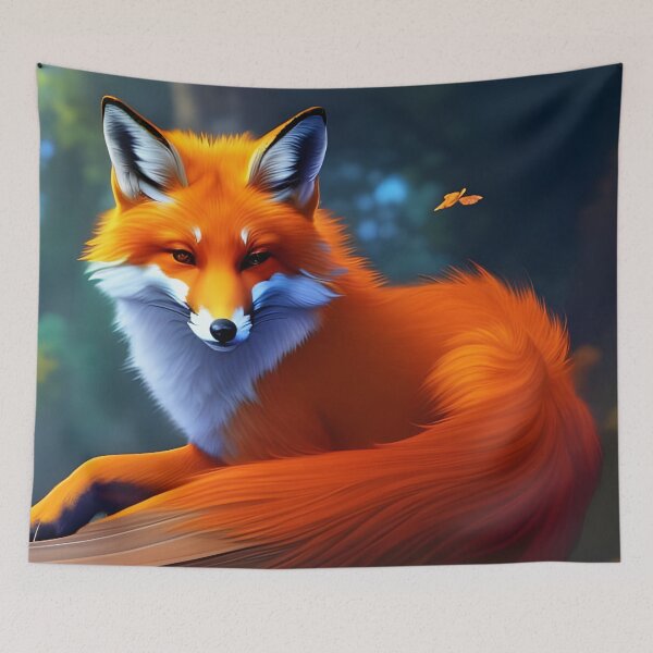 Artikelvorschau, Schöner Fuchs, AI generierte Kunst entworfen und verkauft von ACC .