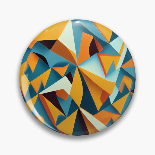 Item preview, Angular Complex Contemporary Pattern Digital Painting designed and sold by CodeAndColors.