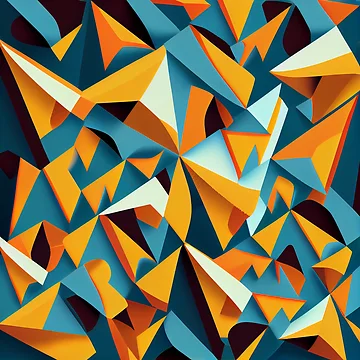 Vorschaubild zum Design Angular Complex Contemporary Pattern Digital Painting von CodeAndColors