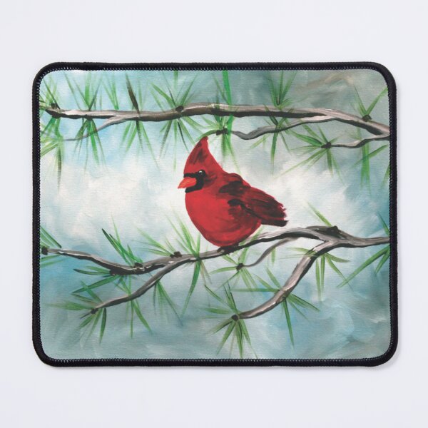Item preview, Cardinal on branch  designed and sold by suerussoart.