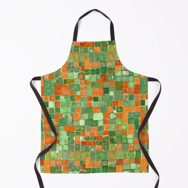 Item preview, Delicate Mosiac Orange Green Fine English Countrys Digital Painting designed and sold by CodeAndColors.