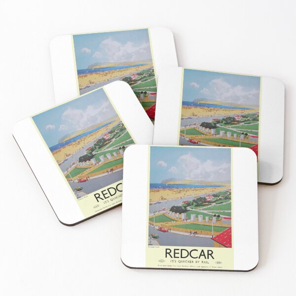 Item preview, Vintage LNER Railway Redcar Travel Poster designed and sold by Random Railways.