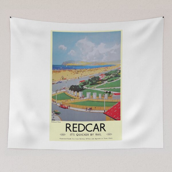 Item preview, Vintage LNER Railway Redcar Travel Poster designed and sold by Random Railways.