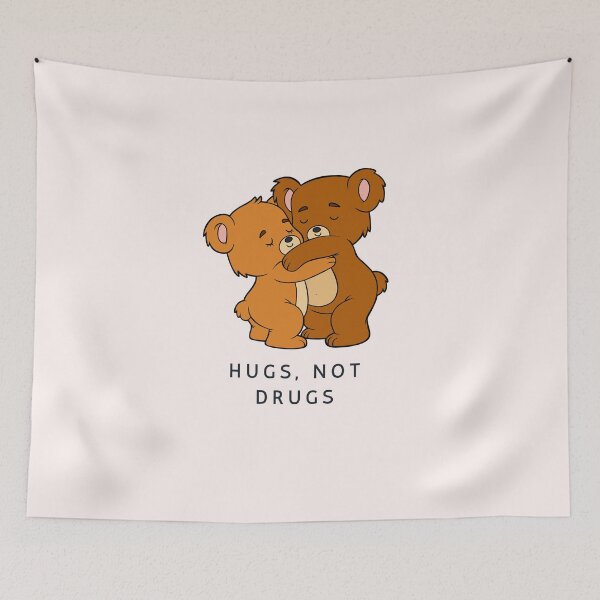 Item preview, National Drugs Addiction Recovery Awareness Month Prevent Drug Abuse Do Hugs Not Drugs designed and sold by PositiveVibes26.