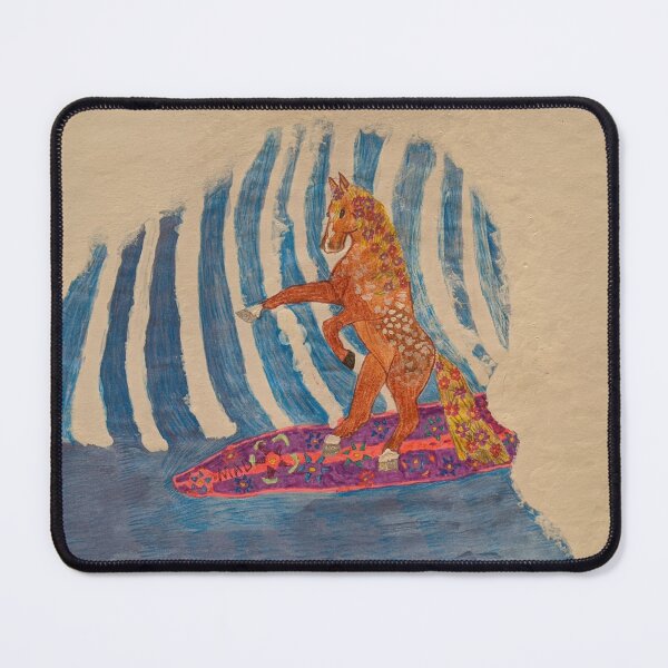Item preview, Surfing flower horse (original) designed and sold by MauiMAD.