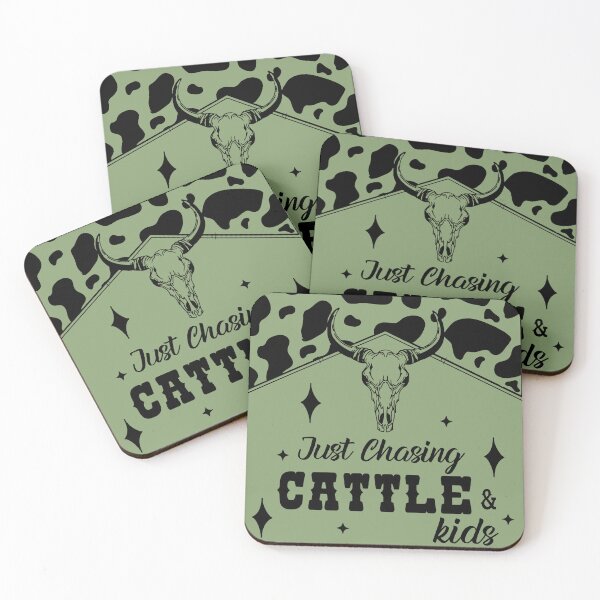 Item preview, Cattle and Kids (sage background) designed and sold by kpkaska.