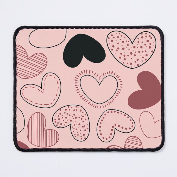 Item preview, Valentine Doodle Hearts Pattern designed and sold by HappyLifeCreate.