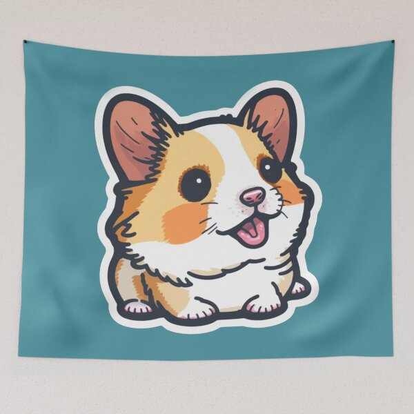 Item preview, Sticker-clad Hamster designed and sold by PixelPerfectCo.