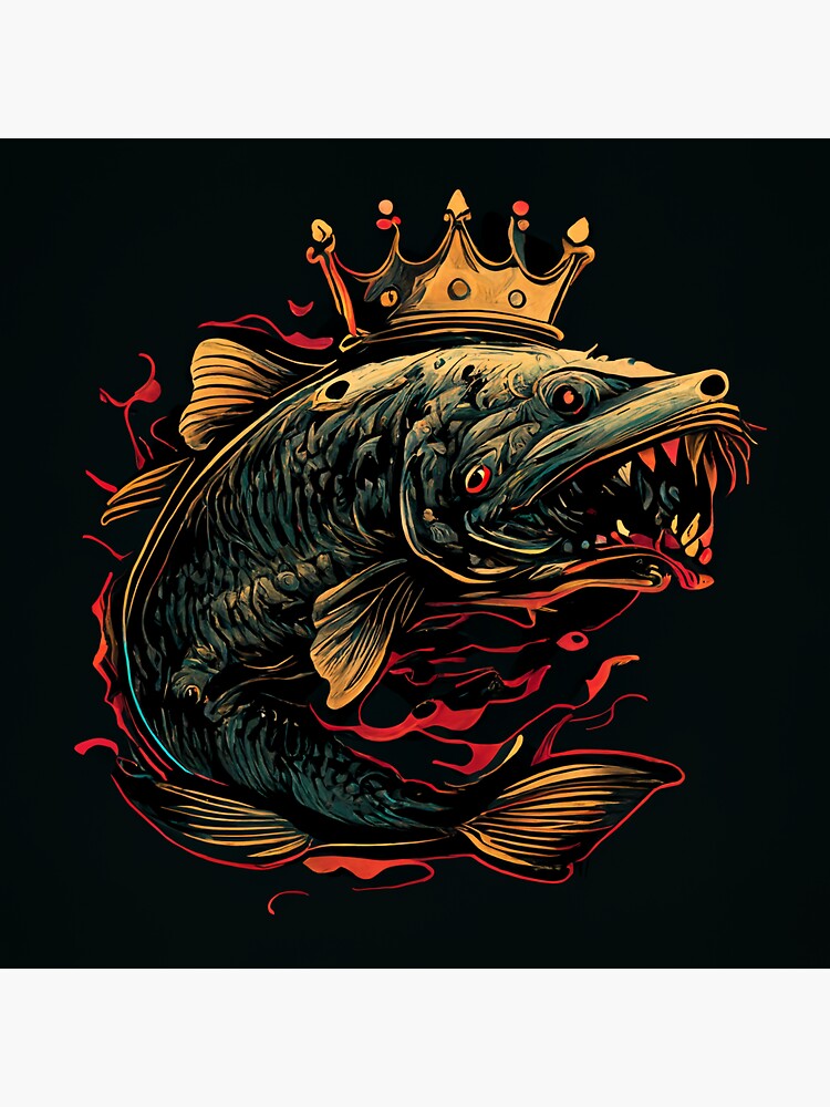 "King Catfish Scary " Sticker for Sale by BelOfficial Redbubble