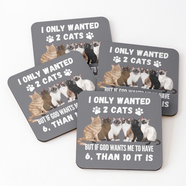 Item preview, I only wanted to have 2 cats but if god wants me to have 6 designed and sold by JoeyGraceCatCo.