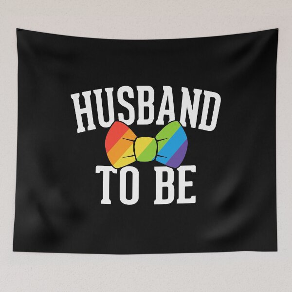 Item preview, Husband To Be LGBT Pride Gay Wedding Bachelor designed and sold by QueenOfPrint.