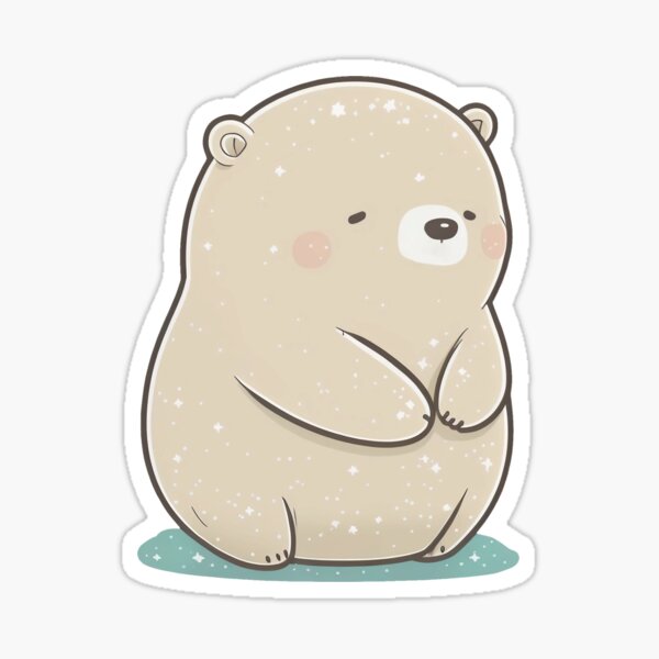Happy dreaming cute polar bear Sticker for Sale by CutePlanetEarth