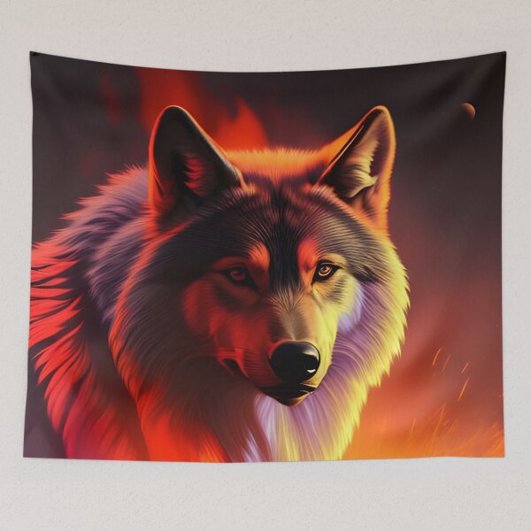Item preview, Wolf, dynamic lighting 2, Ai Generated Art  designed and sold by ACC .
