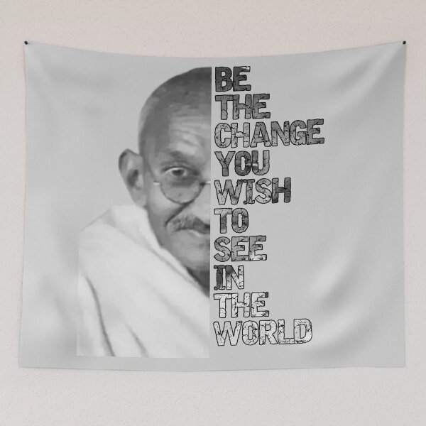Item preview, Mahatma Ghandi Quote  designed and sold by Teetans.