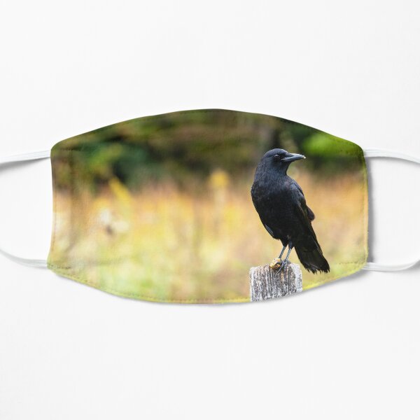 Bird on a Fence Flat Mask