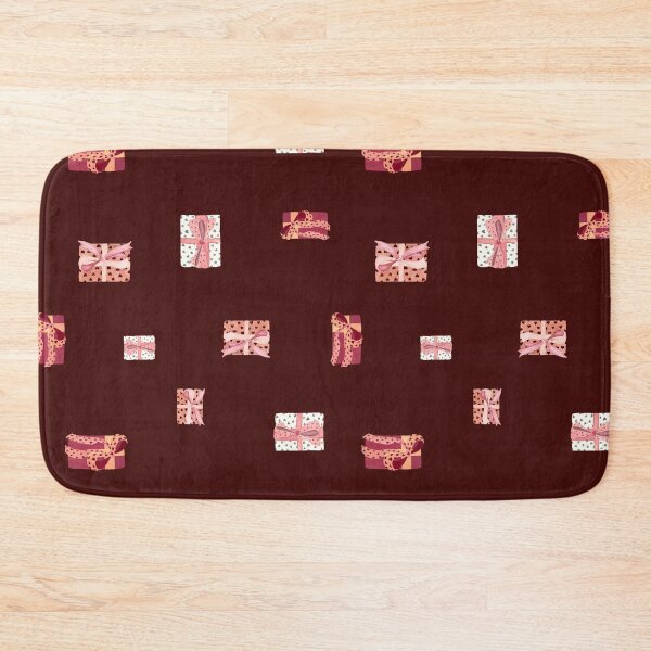 Item preview, Gift box bow heart simple pattern watercolor red designed and sold by Yana Mustafina | Boho Soulful Designs.