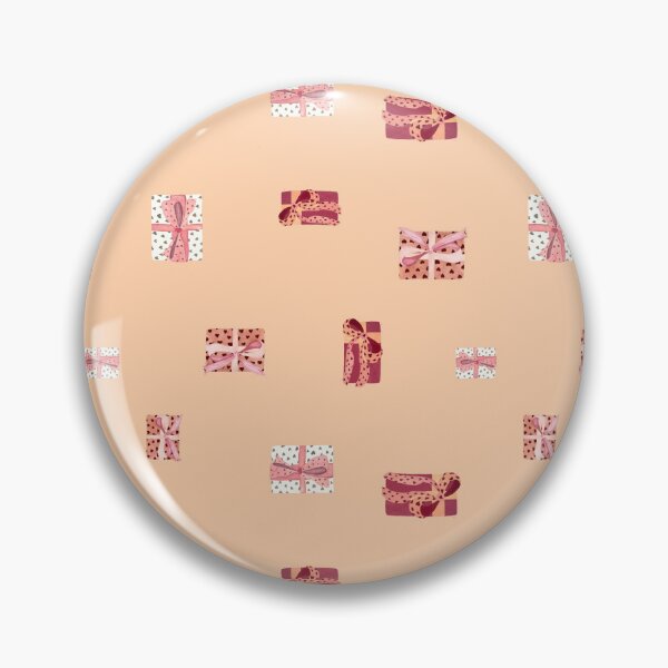 Item preview, Gift box bow heart simple pattern watercolor pink designed and sold by Yana Mustafina | Boho Soulful Designs.