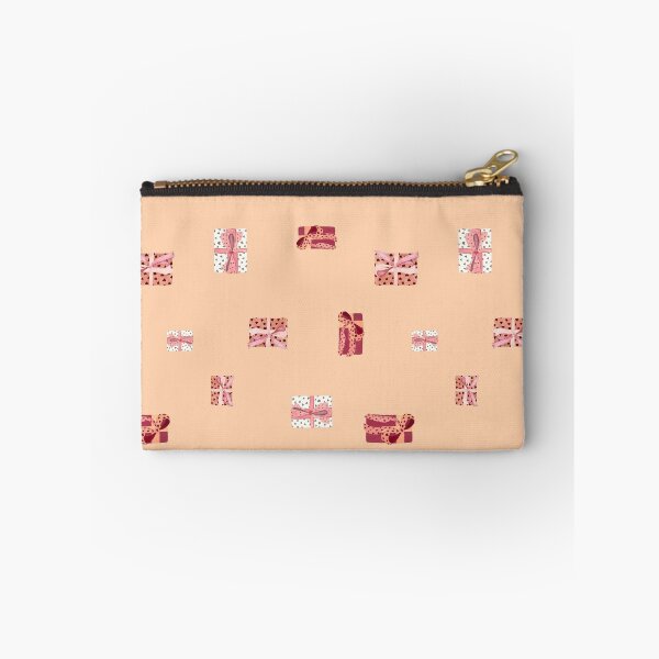 Item preview, Gift box bow heart simple pattern watercolor pink designed and sold by Yana Mustafina | Boho Soulful Designs.
